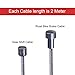 Hotop 2 Set Road Bike Brake Cable Bicycle Gear Cable Wire with Caps Complete Inner Replacement Set