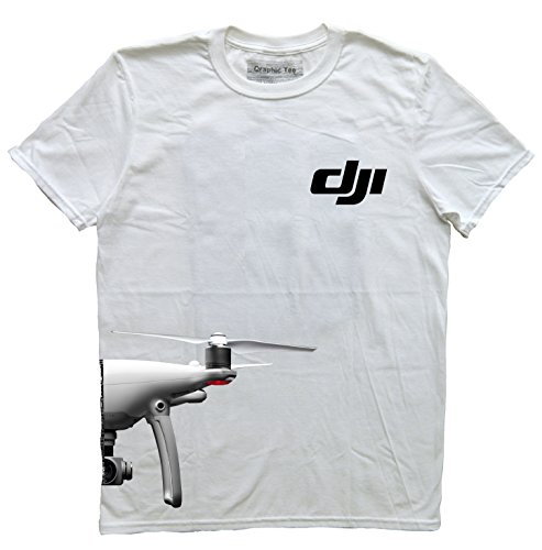 DJI t-shirt, Drone t-shirt with jumbo technical drawing, Phantom 4 t-shirt.