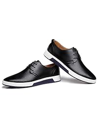 Zzhap Zapatillas para hombre, estilo casual, de Oxford, transpirables, planas, de moda