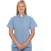 Clergy Shirts for Women with Tab Collar | Short Sleeves | Minister Clergy Apparel | Priest Shirt