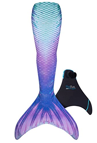 Fin Fun Mermaid Tail, Reinforced Tips, Monofin, Lotus Moon, Adult XL