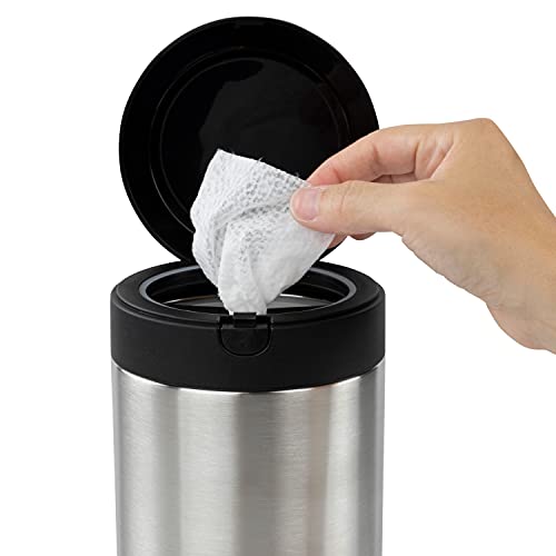 Spectrum Decorative Disinfecting Wipes Container (Satin Nickel) Refillable Dispenser For