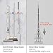 KURTVANA Mop Broom Holder Wall Mount Organizer Storage, Easy Install Screws or Self Adhesive Stainless Steel Tools Hanger for Kitchen Bathroom Closet Office Garden with 3 Racks 4 Hooks