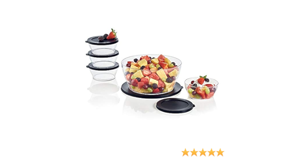 Tupperware Clearly Elegant - Juego de utensilios para servir ...