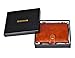IDEAWIN RFID Travel Wallet Case Genuine Leather Trifold 2 Passport Holder Wallet