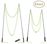 UBITREE Bubble Wand Giant Bubble Wands for Kids Stainless Steel Telescopic Design Easy Carrying DIY Toys for Outdoor Garden, 2 Pack