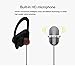 Fun-tech Wireless Bluetooth Headphones Sport Earphones - Waterproof HD Stereo Sweatproof Earbuds for Running Gym Workout Noise Cancelling Headsets with Mic
