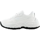 Armani Exchange Women's Vedder Subtle Logo, Optical White, 5.5