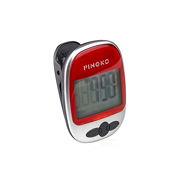 PINGKO Best Pedometer for Walking Accurately Track Steps Multi-Function Portable Sport Pedometers Step/Distance/Calories… - Image 3