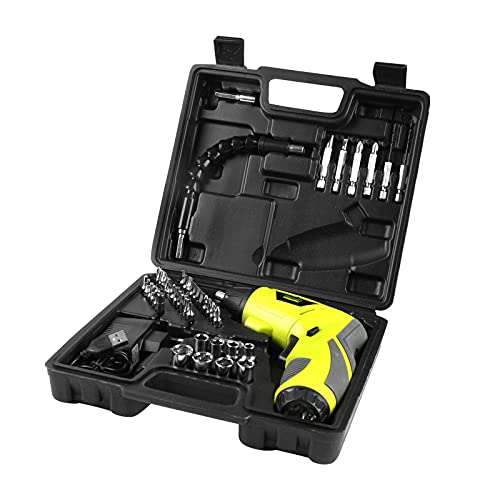 Akkuschrauber 6 Nm, Dewinner Akkuschrauber 1300 mAh 3,6 V mit 45 Zubehörteilen, Ladeadapter mit USB-Kabel und… – Bild 8