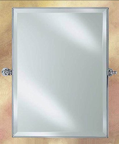 Radiance Gear Tilt Medium Rectangle Mirror Finish: Polished Chrome