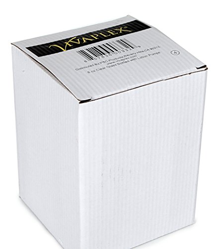 Vivaplex, 4, Large, 8 oz, Empty, Clear Glass Bottles with Black Lotion Pumps