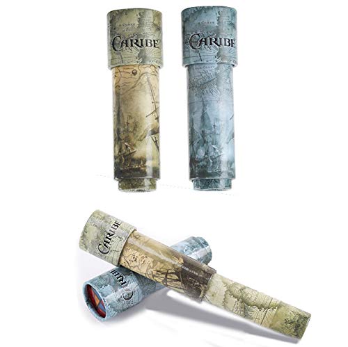 DLOnline 2PCS Retractable Rotary Three-Section Kaleidoscope,Good Gift for Children,Students and Friends (2 Colors) Kaleidoscope for Children,Kaleidoscope Toy