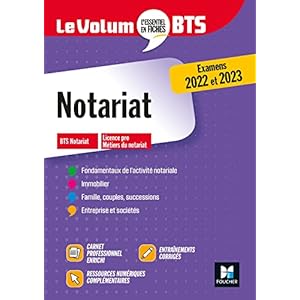 Le Volum’ BTS – BTS Notariat – Révision et entraînement