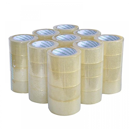 Heavy Duty Sealing Pack Sealing Clear Packing/Shipping/Box Tape, 12 Rolls Carton