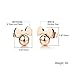 Fate Love Jewelry Cute Rose Gold Plated Little Mouse Stud Earrings for Girls Women, Hypoallergenic