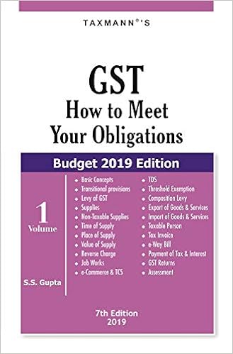 GST How to Meet Your Obligations (Set of 2 Volumes) (Budget 2019 Edition) - by S.S. Gupta 