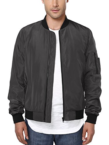 Hemoon men s casual sportswear lightweight baseball bom…