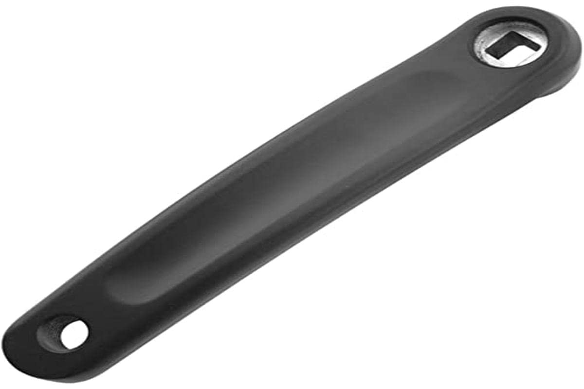 Crank 130, Imitation Aluminium, Left Pedal, Black for Shimano Bicycle (175 mm)