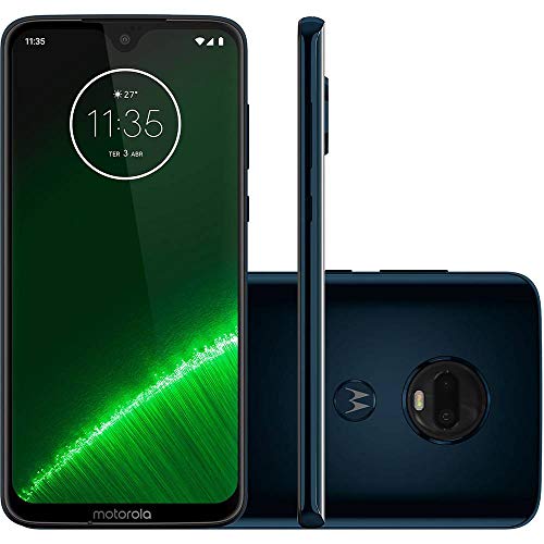 Motorola Moto G7+ Plus (64GB, 4GB RAM) Dual SIM 6.2 4G LTE (GSM Only) Factory Unlocked Smartphone International Model