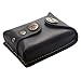 CyberDyer Genuine Leather Magnet Ammo Pouch for Slingshot Stainless Steel Bag Case (Black)