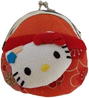 Hello Kitty Kimono Brocade 3d Kiss Lock Coin Purse