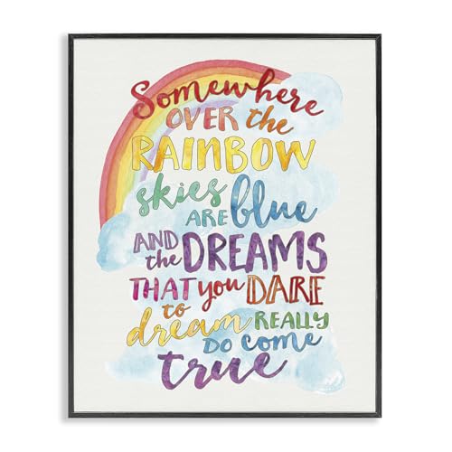Stupell Industries Somewhere Rainbow Wall Art, 11x14, Multi-Color