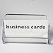 Officemate Broad Base Business Card Holder, 1.9 x 3.9 x 2.4, Clear (97832)