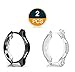 Greaciary Compatible with Samsung Galaxy Watch 46mm Case (for SM-R805/SM-R800/Gear S3 Frontier SM-R760),2Pack Soft TPU Slim Plated Case Cover All-Around Protector Bumper for Galaxy Watch