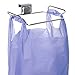 YouCopia Over The Door Plastic Bag Trash Bin for Cabinets, Stainless Steel