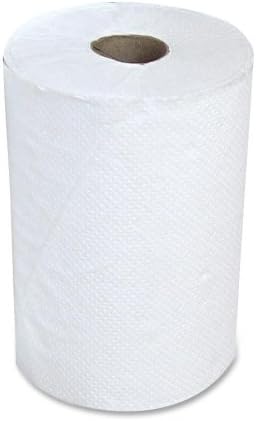 Wholesale CASE of 5 - Stefco Hardwound White Paper Towels-Hardwound Paper Towel, 12RL/CT, White