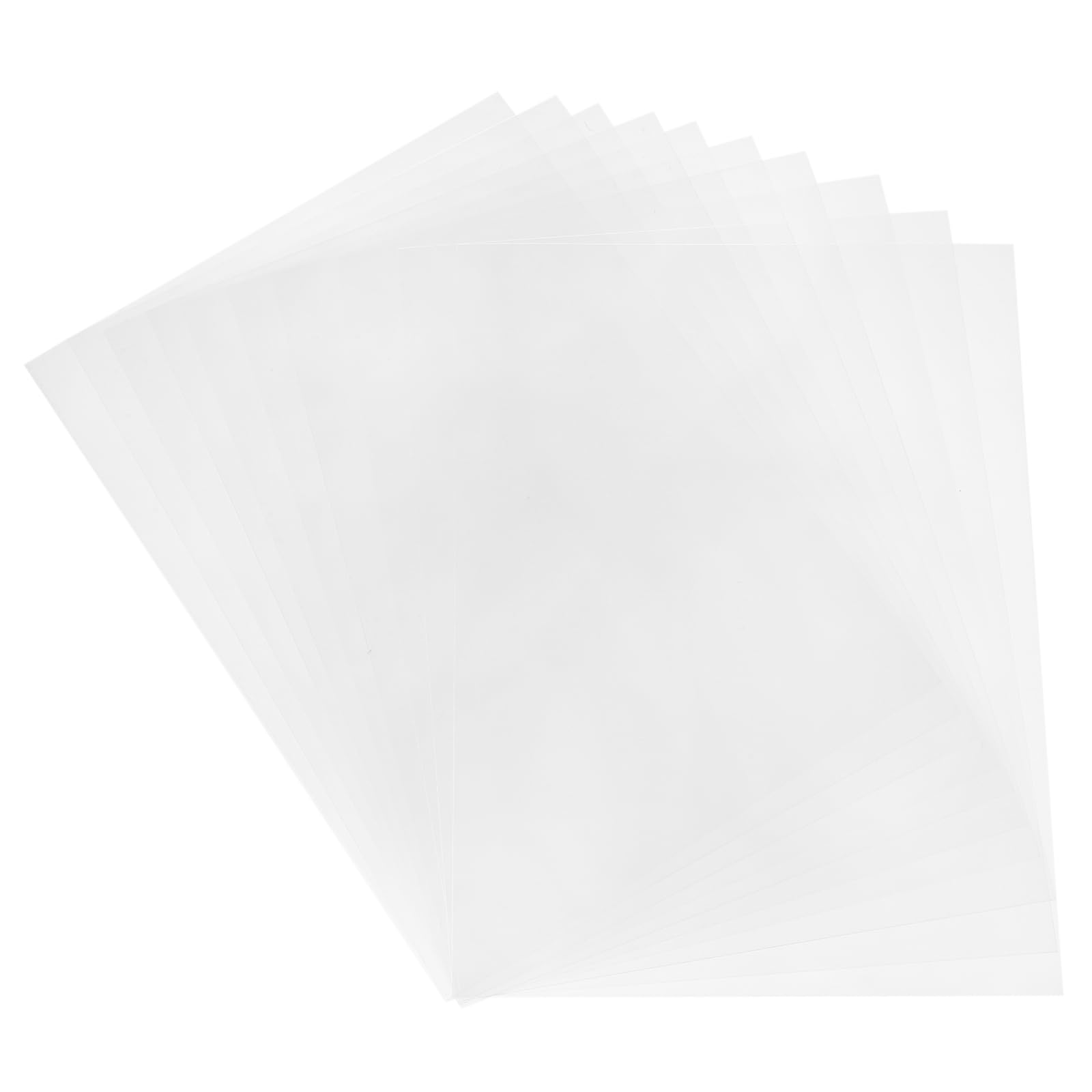 sourcing map 10 Pcs Shrink Plastic Sheets, 8x12 Inch Shrink Films Paper Heat Shrink Art Paper for Making Earrings, Necklace, Keychains DIY Crafts, Transparent
