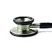 Medline Synergy Dual Frequency Stethoscope, Dual Head, Black