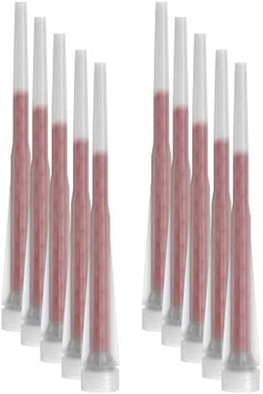 fischer MR FIS Mixer Red Plus Static Mixer for Injection Mortar Pack of 10 White