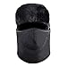 Winter Trooper Trapper Ushanka Hat, 2 in 1 Russian Hat and Ski Windproof Mask Neck Warmer, Thick Faux Fur Fleece Lined Hunting Snow Hat with Ear Flap