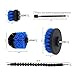 Drill Brush Power Scrubber Cleaning Kit, 9 Pack Cleaner Scrubbing Brushes Attachments for Bathroom Surface, Carpet, Grout, Tile, Tub, Shower, Kitchen, Auto, Boat Fiberglass (Blue)