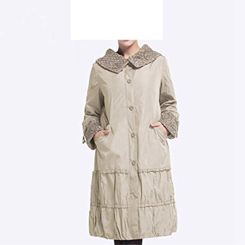 New Spring Fashion Casual Women's Trench Coat Long Outerwear Purple Clothes For Lady 2 XL Lufona