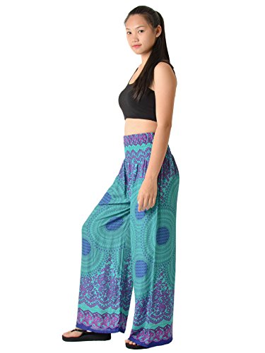 Orient-Trail-Womens-Aztec-Tribal-Design-Yoga-Wide-Leg-Harem-Pants-US-Size-0-22
