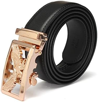 Men's Eagle Pattern Second Floor Cowhide Leather Belt Automatic Buckle Business Strap