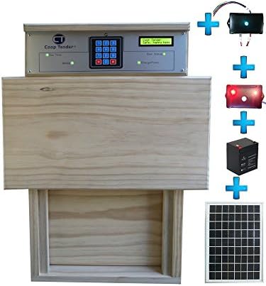 Bundle - Solar Automatic Chicken Coop Door + Internet Wi-Fi Module + Predator Motion Module