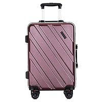 XIANWEI Luggage Travel Suitcase Password Box Trolley Case Spinner Luggage Protective Cover for 20/24Inch，Multi-Select Color (Color : Eggplant Purple, Size : 24 inches)