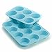 Silicone Muffin & Cupcake Baking Pan Set Big Jumbo 6 & 12 Standard Cup Sizes - Non Stick Bakeware Tins