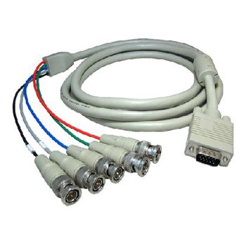 Cable-Core VGA Male to 5 x BNC Plugs Cable Lead