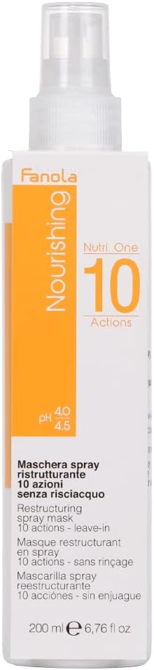 Fanola Restructuring Spray Mask 10 Actions Nourishing Boost 200ml Argan Oil