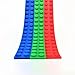 BrickTape Block Tape for Lego Bricks - 3 ROLL PACK(Red, Green, Blue) Compatible with all Major Brands - Reusable Adhesive - Creative Building Toy for Kids