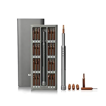 Scout Portable Precision Magnetic Screwdriver Bit Set 49 in 1 Mini Repair Tool Kit for Glasses, Jewelry, Watch, MacBook, iPhone, Tablet, PC, Camera, Clock, Game Console, etc