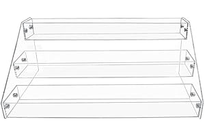 Acrylic Spice Rack Organizer Countertop Clear Shelf Organization Kitchen Organization for Cupboard Tiered Storage Shelves Can