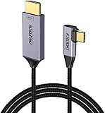 CHOETECH USB C to HDMI Cable(4K@60Hz), 6Ft USB Type C to HDMI Cable Braided Thunderbolt 3 Compatible with MacBook Pro/iPad Pro/MacBook Air 2018, iMac 2017, Surface Book 2, Samsung Galaxy S10/Note 9