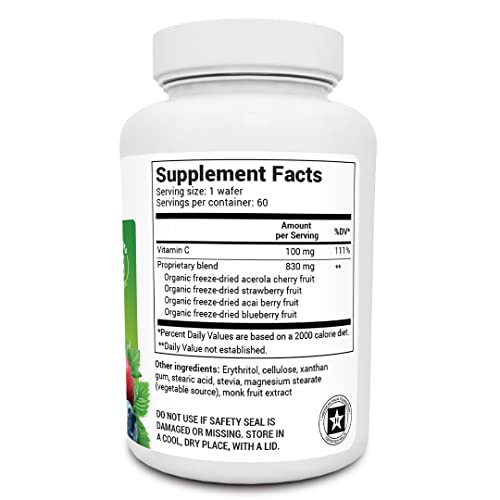 Dr. Berg's Vitamin C Complex Whole Food (60 Chewable) 100 Natural