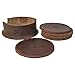Hide & Drink, Durable Thick Leather Owl Coasters with Stitching (6-Pack) Wood Furniture, Coffee & Kitchen Table, Home & Office Essentials Handmade Includes 101 Year Warranty :: Bourbon Brown